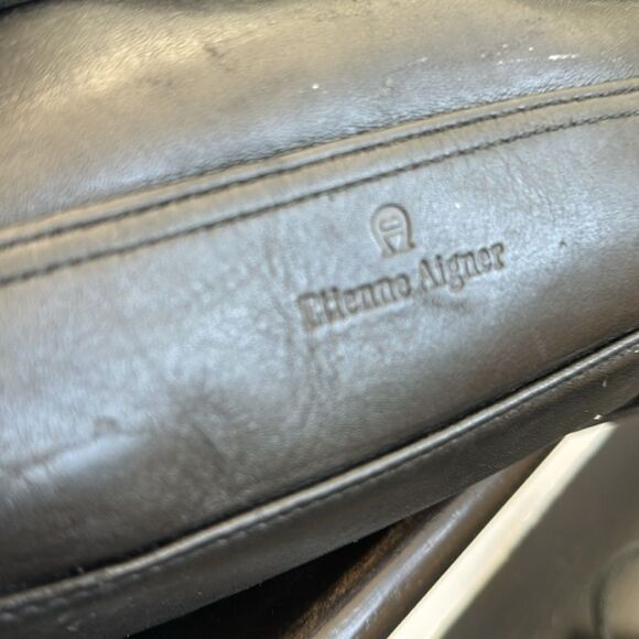 Vintage ETIENNE AIGNER genuine leather Crossbody, shoulder handbag purse - Picture 6 of 9